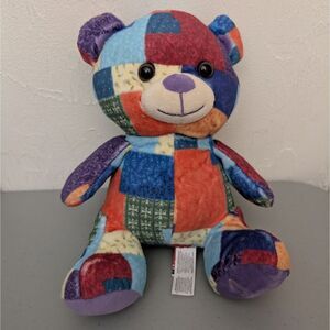 Dolly Parton Coat of Many Colors Teddy Bear Plush Patchwork Fiesta